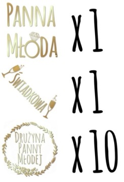 ЗОЛОТЫЕ ТАТУ ДЛЯ МАЛЬЧИЧНИКА, НАБОР ИЗ 12 ШТ.