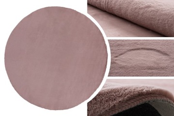 ДЕТСКИЙ КОВЕР КРУГ 140 МЯГКИЙ ПЛЮШ ЦВЕТ КРОЛИК