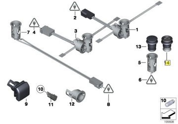 OE BMW ZAPALOVAČ VLOŽKA ZAPALOVAČE 61349308246