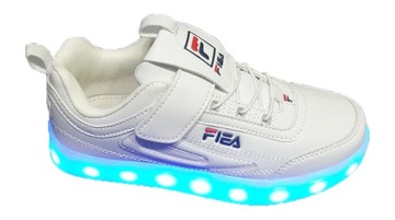 BUTY LED ŚWIECĄCE SHUFFLE DANCE NOWOŚĆ BIAŁE r.35