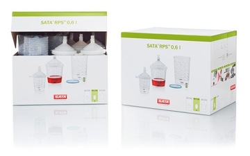 SATA Plastic CUPS RPS QCC с ситечком 125 мкм/0,6 л