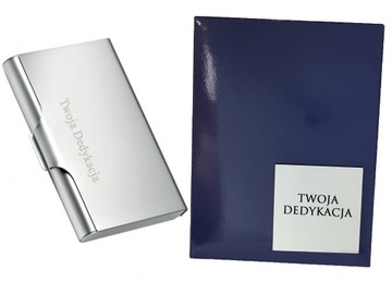 Wizytownik Upominek wizytówki Grawer + ETUI
