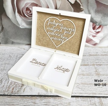 Pudełko na obrączki koperty księga grafika 118-120