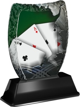 PUCHAR STATUETKA ACE01M29B- KARTY, POKER