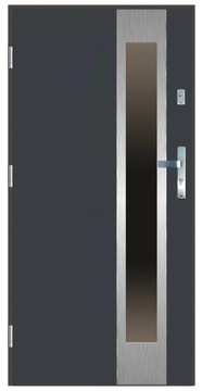Drzwi wejściowe zewnętrzne 55 mm LI-03 INOX 80L
