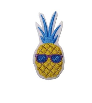 NASZYWKA termo naprasowanka aplikacja ANANAS haft