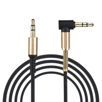 Kabel Przewód Kątowy AUX Mini Jack 3,5mm 1M Audio