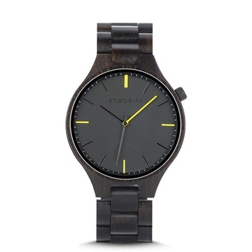 Drewniany Zegarek Bobo Bird S27-1 Pudełko Gratis