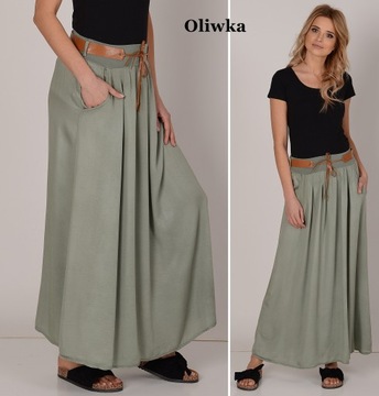 ZWIEWNA DŁUGA SPÓDNICA MAXI DO KOSTEK BOHO ! S,M,L