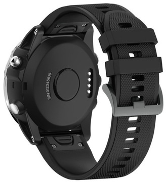 CZARNY Silikonowy Pasek Garmin Forerunner 935