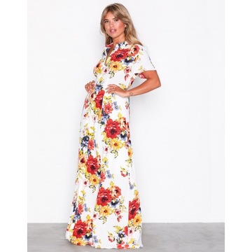 VILA- piękna sukienka maxi w kwiaty - 36