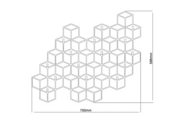 красиво пл, интересная вешалка из кубиков CUBE