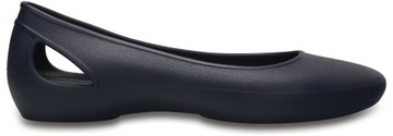 CROCS BALERINY LEKKIE PIANKOWE DO PRACY LAURA FLAT NAVY W6 36-37 36,5