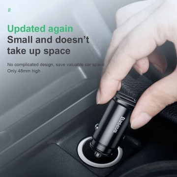 Автомобильное зарядное устройство Baseus 2xUSB QC 3.0 Мощность 30 Вт