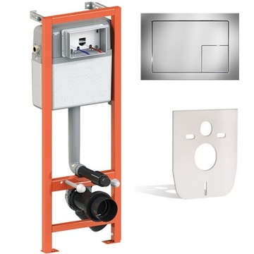 POLISH Каркас унитаза скрытого монтажа, сиденье для унитаза БЕЗОБОДКИ