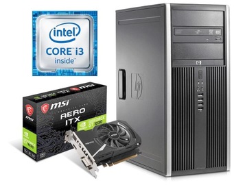 Komputer do gier PC HP i3 SSD+HDD GT-1030 12GB