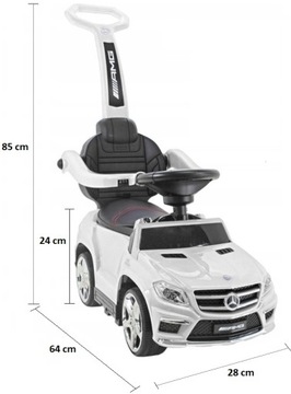 Коляска Mercedes GL63 Ride-On с резиновыми колесами, подарок для ребенка на год + имя