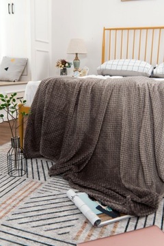 ОДЕЯЛО ИЗ МИКРОФИБРЫ ОДЕЯЛО 180x200 OMBRE КОРИЧНЕВЫЙ/СЕРЫЙ