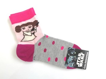 SKARPETKI CALZEDONIA Star Wars LEIA 31-36 GWIEZDNE