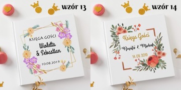 RUSTYKALNA KSIĘGA GOŚCI ALBUM WESELE ŚLUB 3 KOLORY