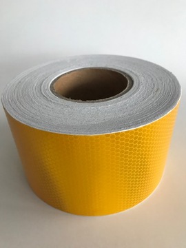 СОТОВАЯ СВЕТООТРАЖАЮЩАЯ ЛЕНТА, ЖЕЛТЫЙ КОНТУР