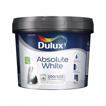 FARBA Dulux Absolute White do ścian i sufitów 5L