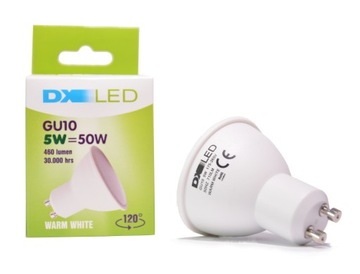 Żarówka LED SMD 5W GU10 4500k neutralna barwa