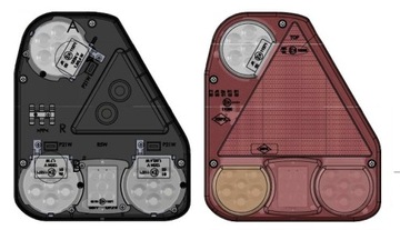 Светодиодный угловой задний фонарь CHARIOT прицеп LAWETA ЛЕВЫЙ ИЛИ ПРАВЫЙ