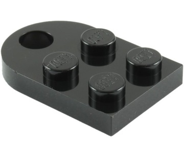 17371 LEGO 3176 317626 317676 - płytka 3x2 otwór - czarny - 1szt