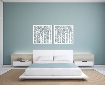 АЖУРНЫЙ ДЕКОР СТЕНЫ, ЛЕС ДЕРЕВЬЕВ, КРАСИВОЕ УКРАШЕНИЕ