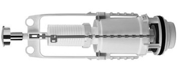 Одинарная кнопка слива унитаза со сливным клапаном