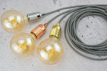 кабель плетеный железный 3х0,75 лофт ретро паук