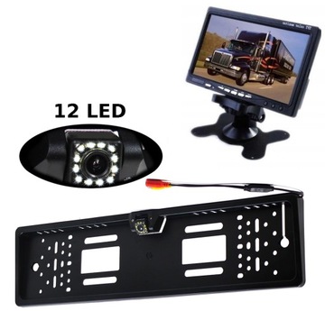 KAMERA COFANIA 12 LED MONITOR 7 STOJĄCY RAM 15m
