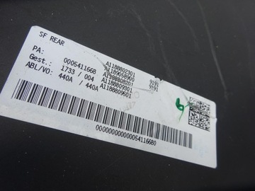 MERCEDES CLA 118 W118 AMG ДИФФУЗОР ЗАДНЕГО БАМПЕРА