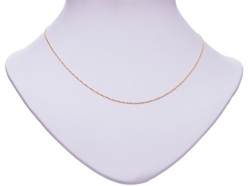 СИНГАПУР ЖЕНСКАЯ ЗОЛОТАЯ ЦЕПЬ СВАДЕБНАЯ ЗОЛОТАЯ 60 см