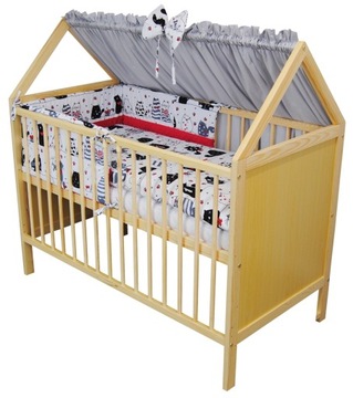 Детская кроватка 2в1 Ясь домик сосна 120х60 см