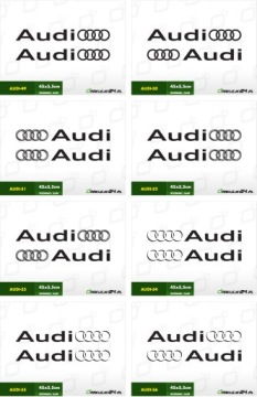 2 наклейки Наклейка AUDI A3 A4 A6 A8 TT Q7 SPORT