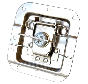 Zamek metal 17 srebrny do racka