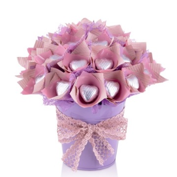 PREZENT NA WALENTYNKI BUKIET CZEKOLADOWYCH SERC