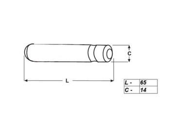 СИСТЕМА ЗУБНЫХ ШТИФТОВ CAT J220 6Y3228 65 мм f14 мм