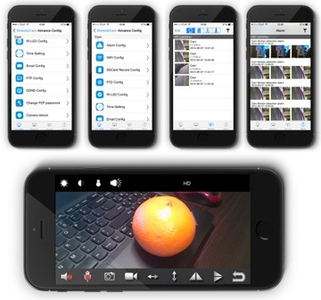 + МИНИ IP-КАМЕРА WIFI P2P НОЧЬ 4xIR FULL HD ОБНАРУЖЕНИЕ