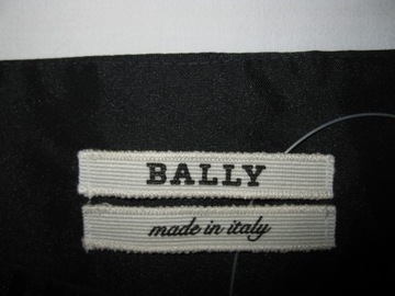 BALLY sukienka z tafty r. IT46 (XL) czarna (NOWA)