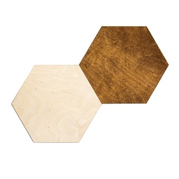 Plaster miodu - M heksagon drewniany panel ścienny