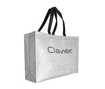 Серебряная сумка Clavier для косметических аксессуаров