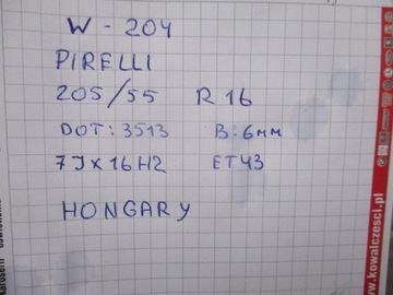 Колеса Диски Шины Mercedes C class 204 R16