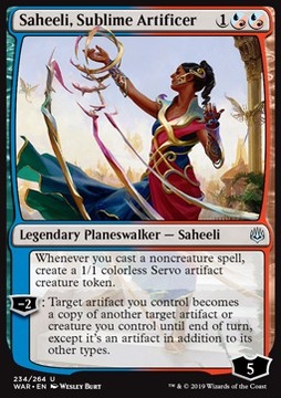 Saheeli, Sublime Artificer - planeswalker @@@@