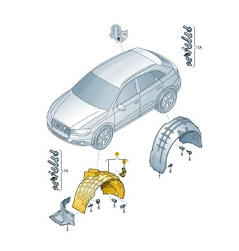 AUDI OE 8U0821171D PODBĚH
