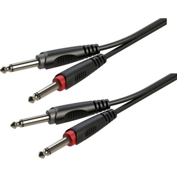 Kabel audio Roxtone RACC100L1.5 1,5m KLAWISZOWY 2x Jack 6.3 - 2x Jack 6.3mm