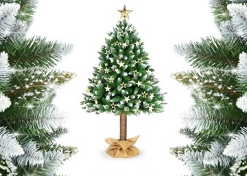 МИРПОЛ Сосна Бриллиантовая Елка на стволе, 160 см.