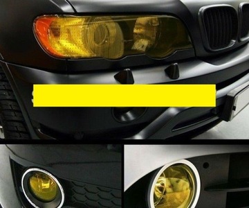 ЖЕЛТАЯ ПЛЕНКА ЗАТЕМЛЯЮЩАЯ ЛАМПЫ 30x50 YELLOW HIT